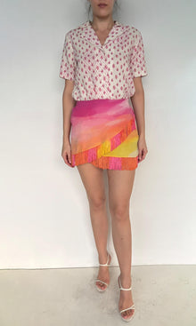 Womens | Inv Viscose Crepe Short Skirt | Multi