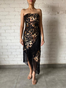 Rococo Sand | Tube Long Dress | Black