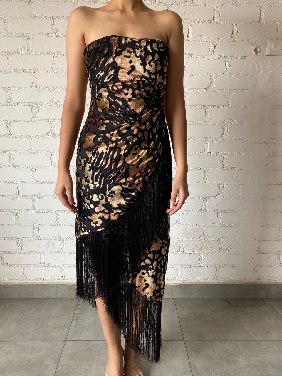 Rococo Sand | Tube Long Dress | Black