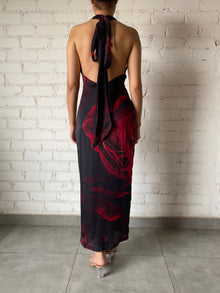 Rococo Sand | Long Dress | Black/Red