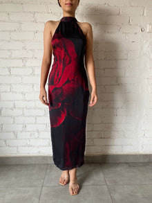 Rococo Sand | Long Dress | Black/Red