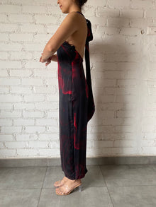Rococo Sand | Long Dress | Black/Red