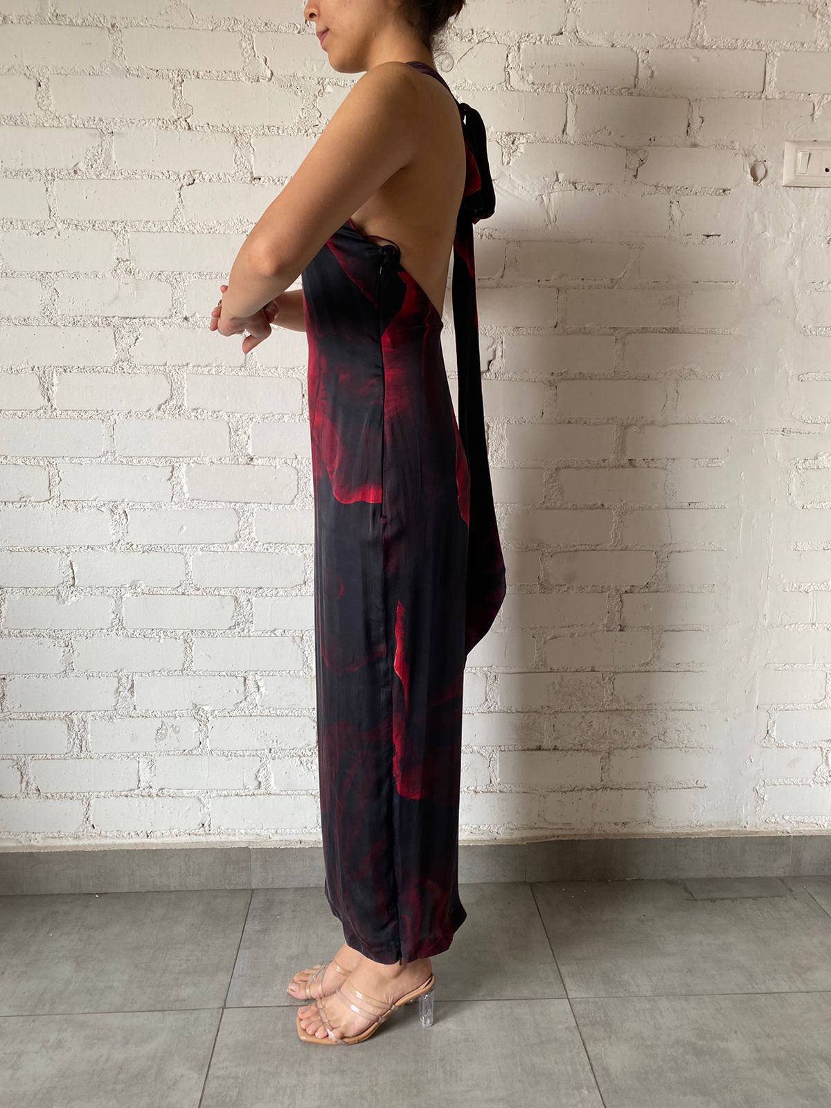 Rococo Sand | Long Dress | Black/Red