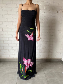 Rococo Sand | Strappy Long Dress | Black