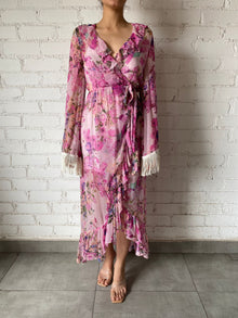 Rococo Sand | Wrap Long Dress | Lilac