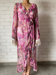 Rococo Sand | Wrap Long Dress | Lilac