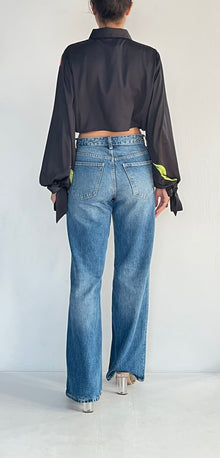 Rococo Sand | Bryn Crop Top | Black