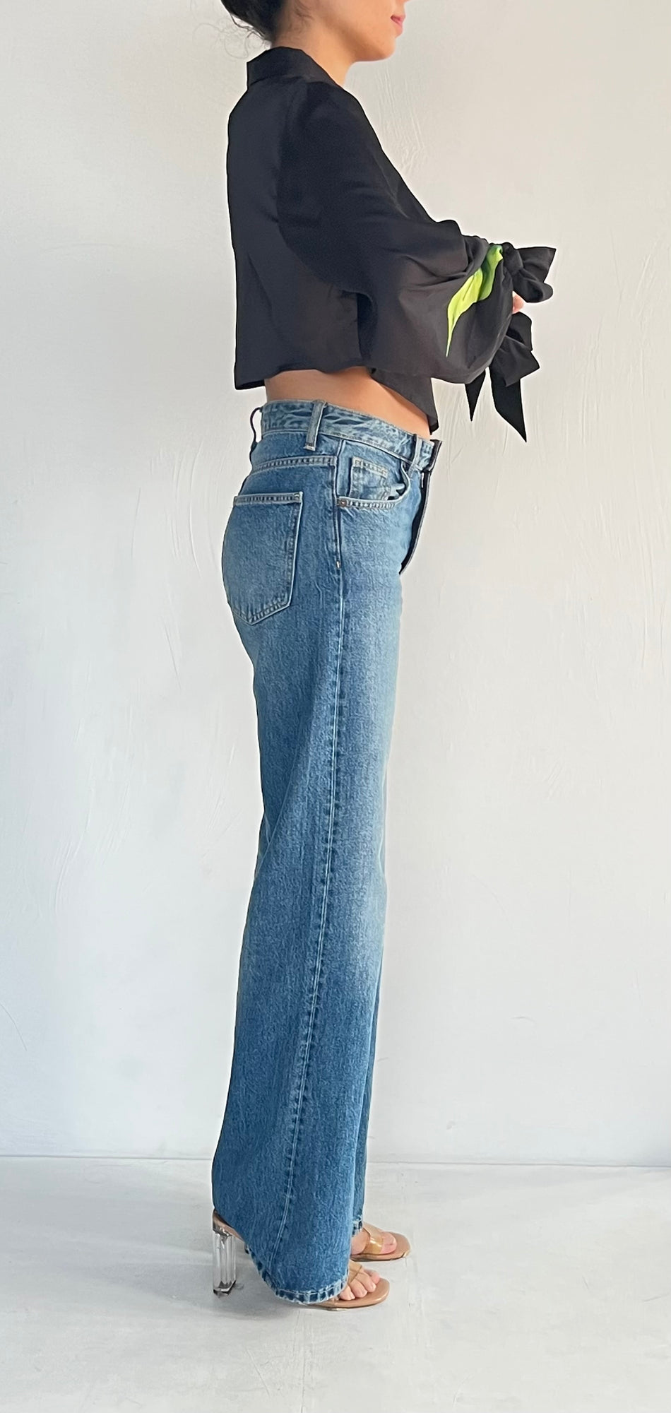 Rococo Sand | Bryn Crop Top | Black