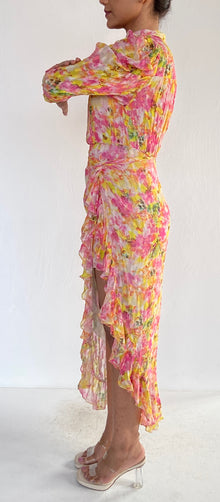 Rococo Sand | Flora Midi Dress | Multicolor