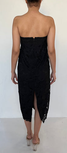 Rococo Sand | Tube Midi Dress | Black