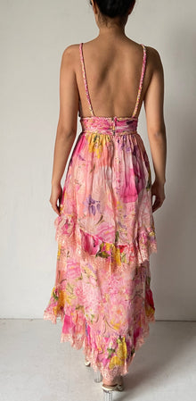 Rococo Sand | Leona Strappy Long Dress | Peach