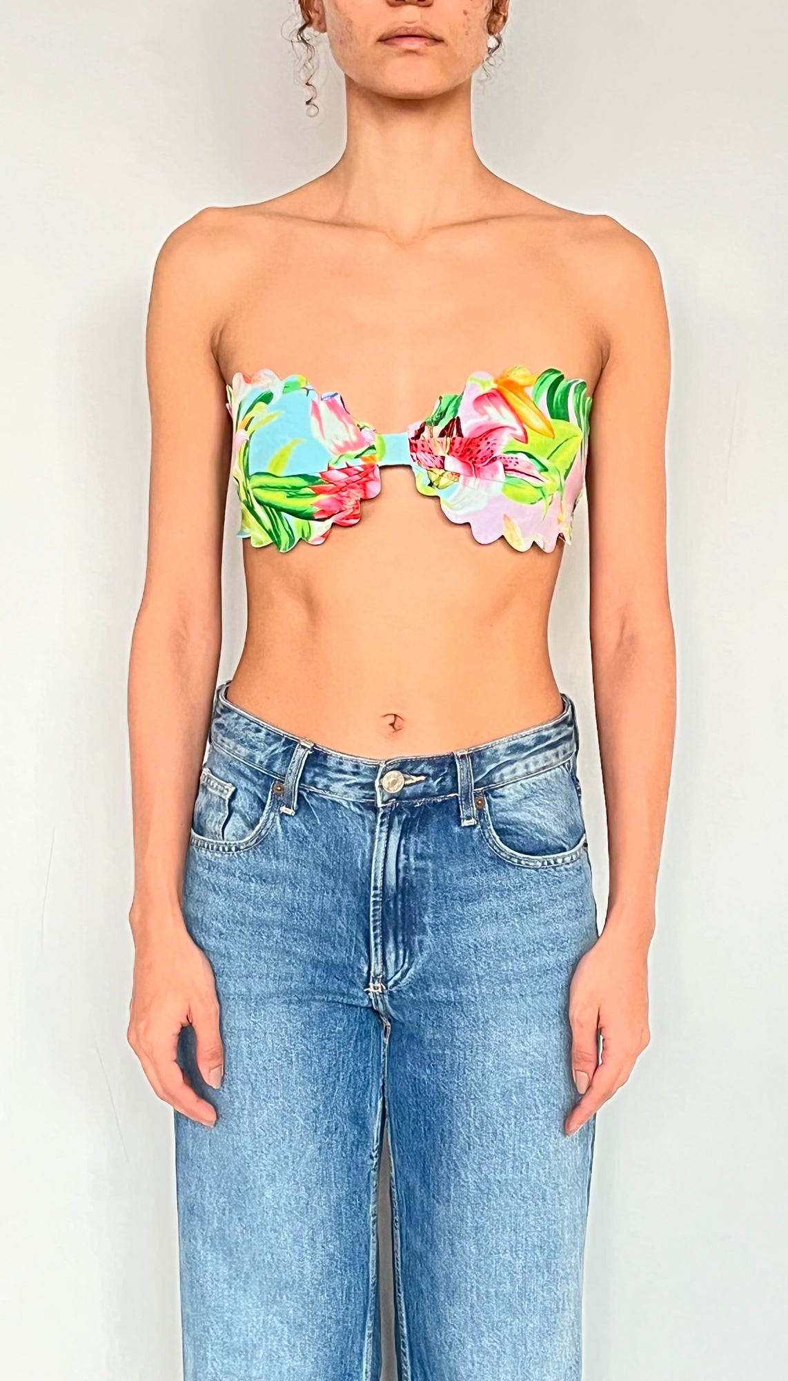 Rococo Sand | Lora Printed Bralette | Multicolor
