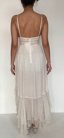 Rococo Sand | Mia Spaghetti-Neck High Low Dress | White