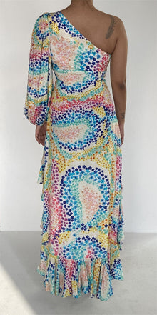 Rococo Sand | Okimi High Low Dress | Multicolor