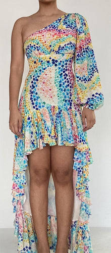 Rococo Sand | Okimi High Low Dress | Multicolor