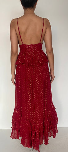 Rococo Sand | Orlean Midi Dress | Red