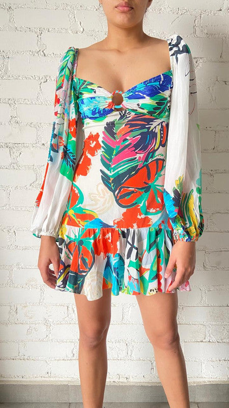 Rococo Sand | Quinn Long Dress | Multicolor