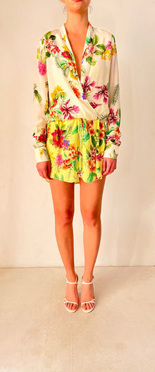 Rococo Sand | Rue Short Dress | Yellow/White