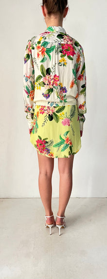 Rococo Sand | Rue Short Dress | Yellow/White
