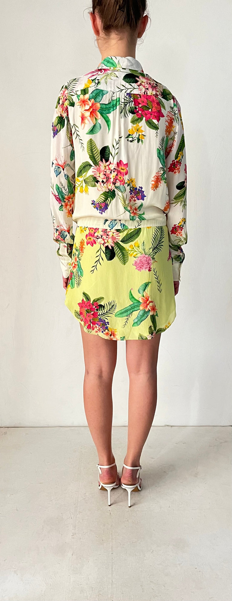Rococo Sand | Rue Short Dress | Yellow/White