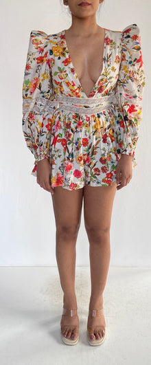 Rococo Sand | Floral Romper | Multicolor