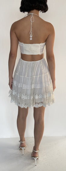 Rococo Sand | Cutout Short Dress | White