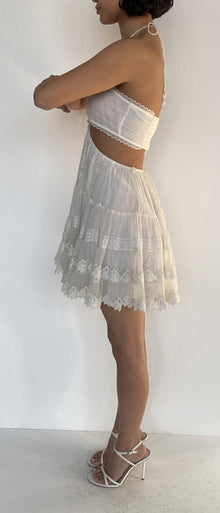 Rococo Sand | Cutout Short Dress | White