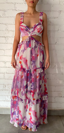 Rococo Sand | Cut Out Dress | Purple Multi