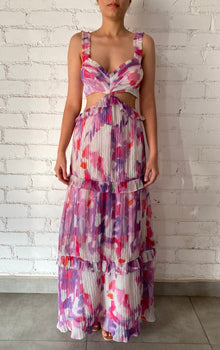Rococo Sand | Cut Out Dress | Purple Multi