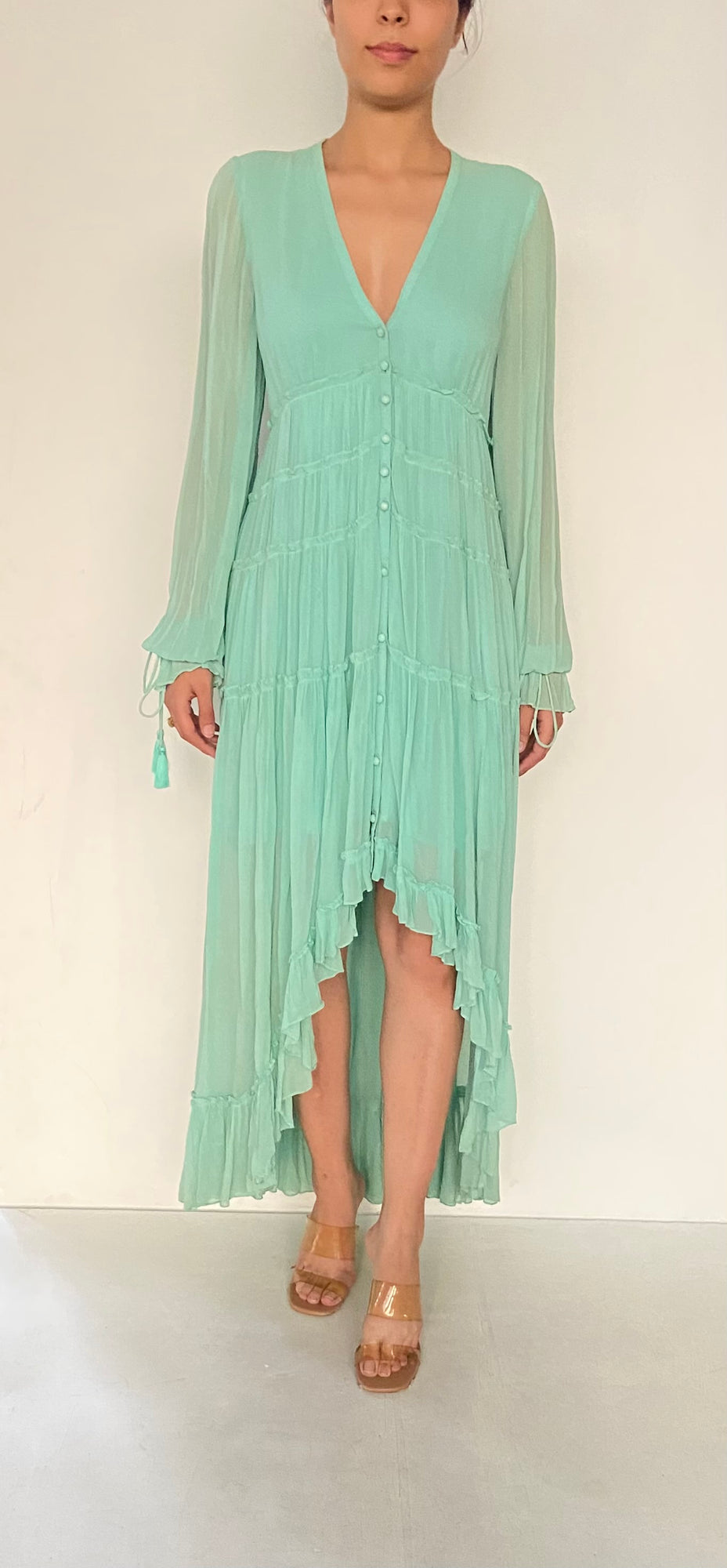 Rococo Sand | Tala Long Dress | Aqua