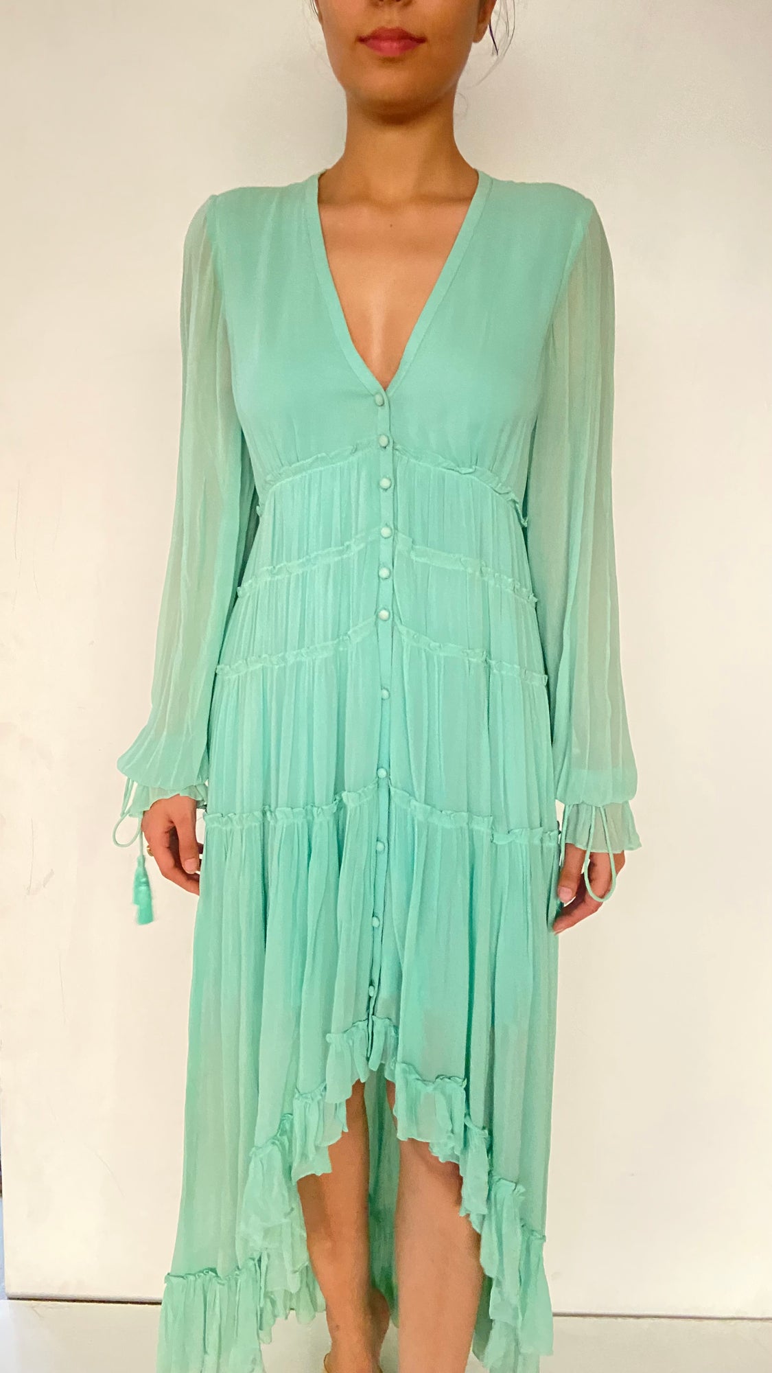 Rococo Sand | Tala Long Dress | Aqua