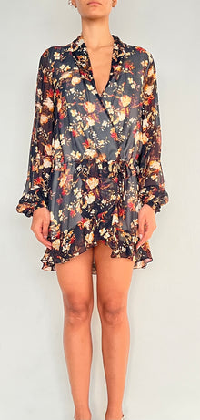 Rococo Sand | Overlapped Short Dress | Black