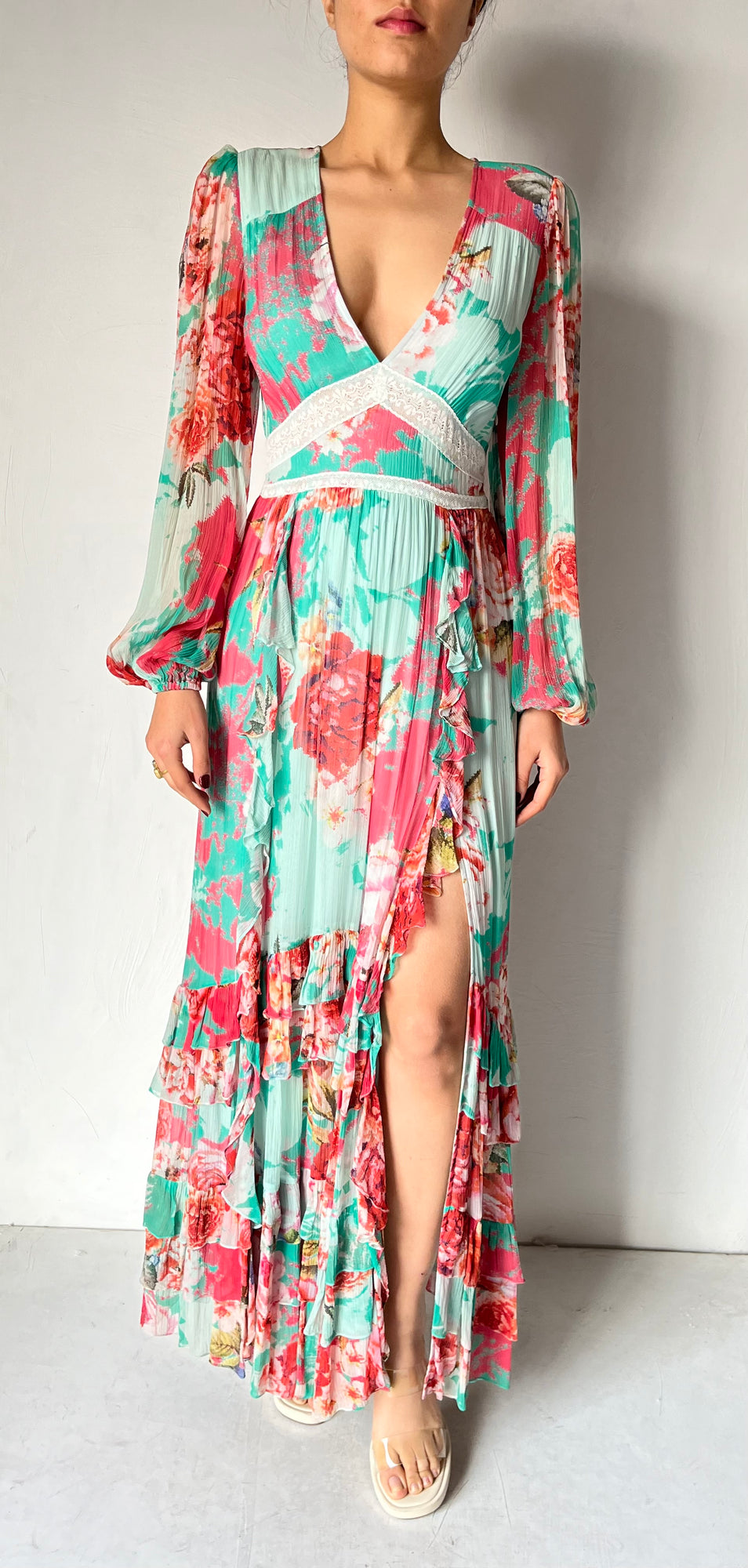Rococo Sand | Emily Long Dress | Pink Multi