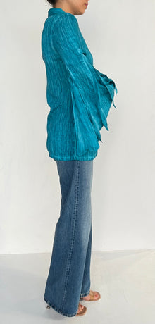 Rococo Sand | Full-Sleeve Shirt | Blue