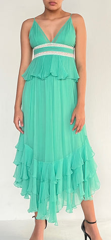 Rococo Sand | Long Dress | Green