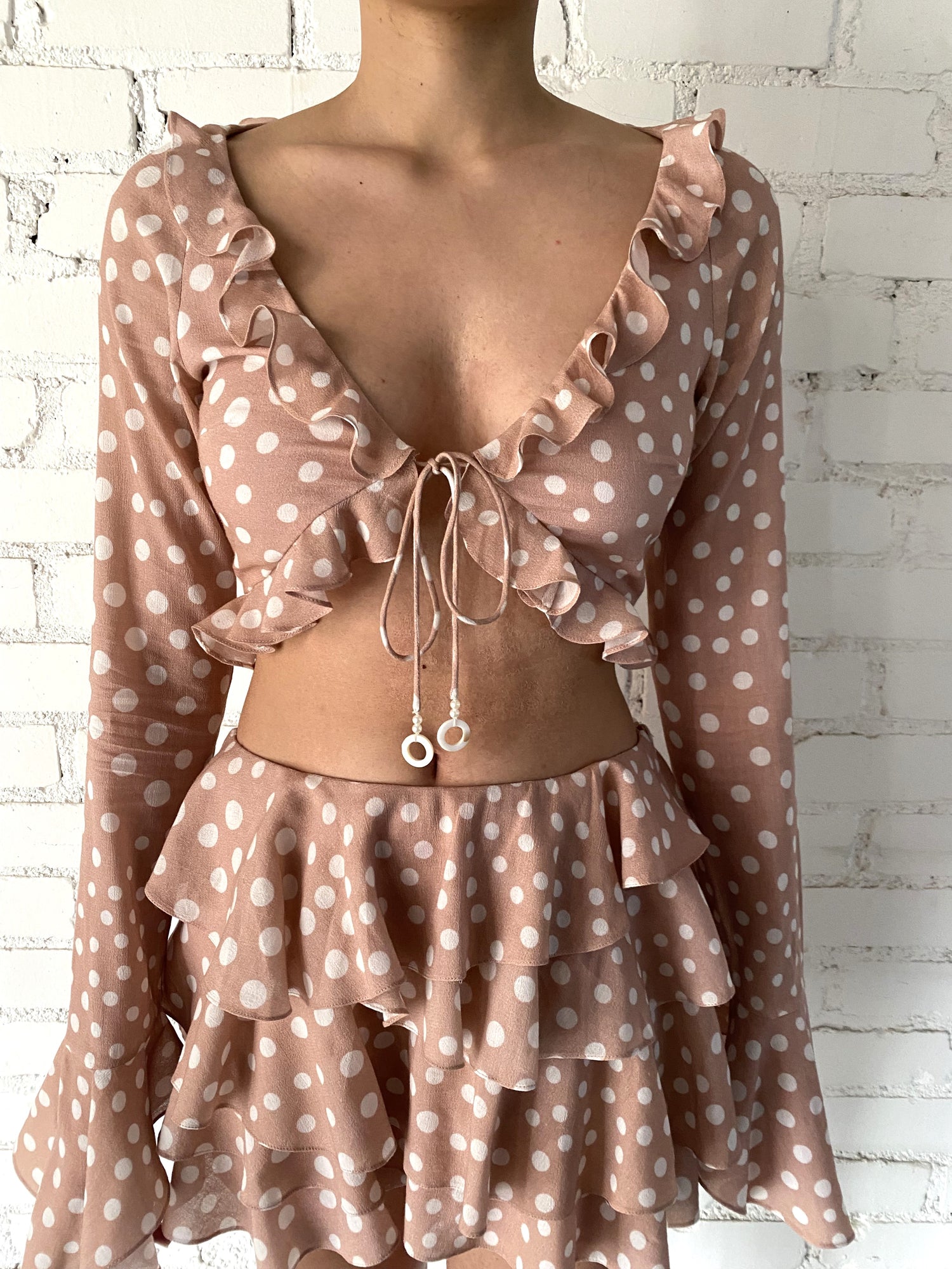 Rococo Sand | Jace Crop Top | Beige