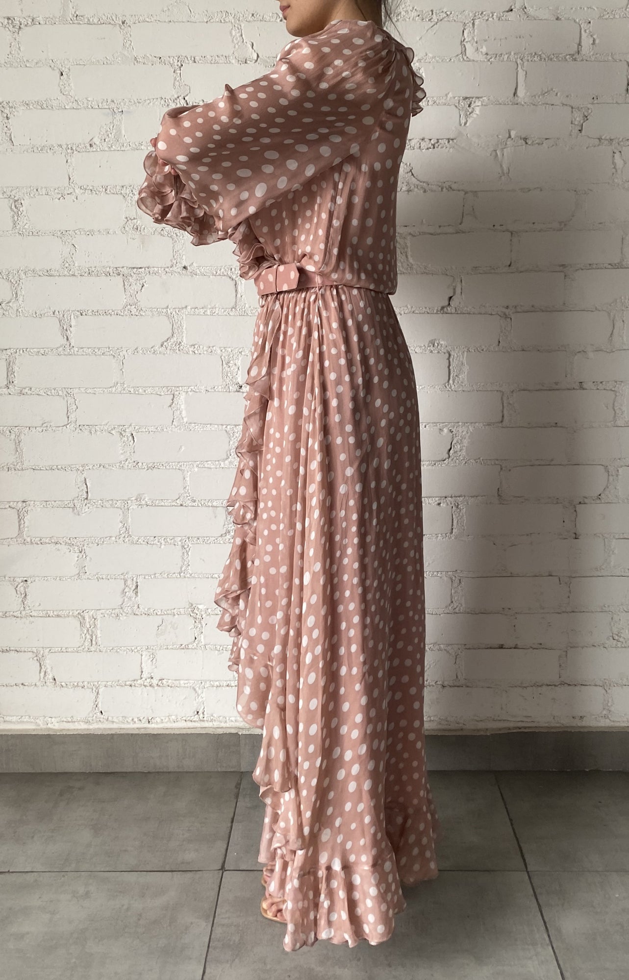 Rococo Sand | Jace High Low Dress | Misty Rose