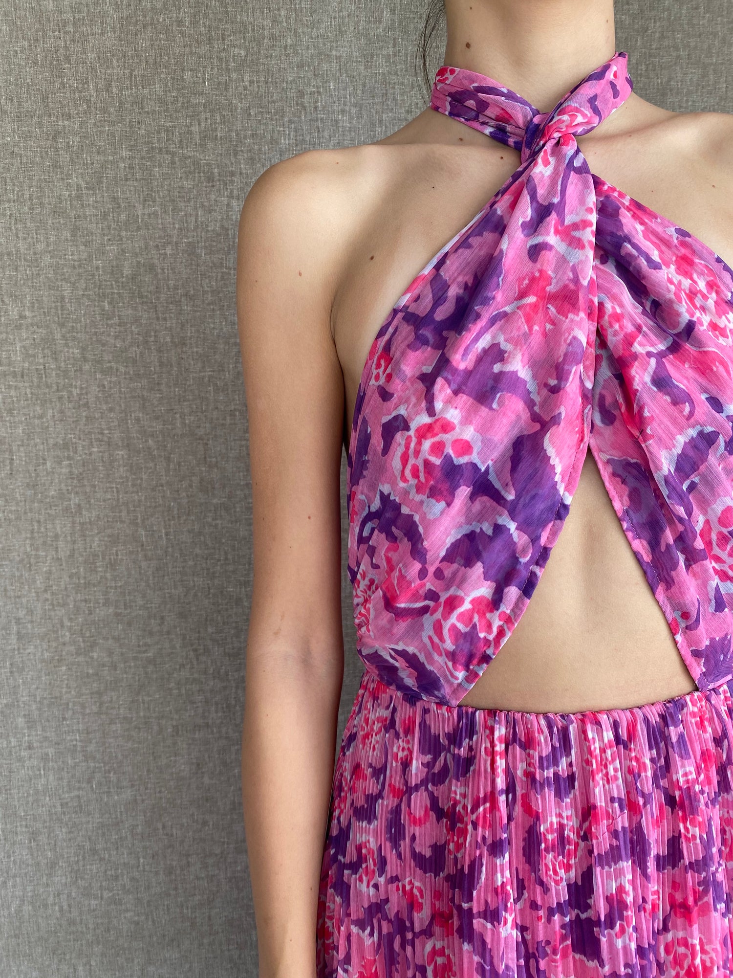 Rococo Sand | Lei Long Dress | Bubblegum Pink/Purple