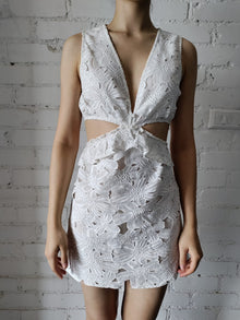 Rococo Sand | Leiko Short Dress | White