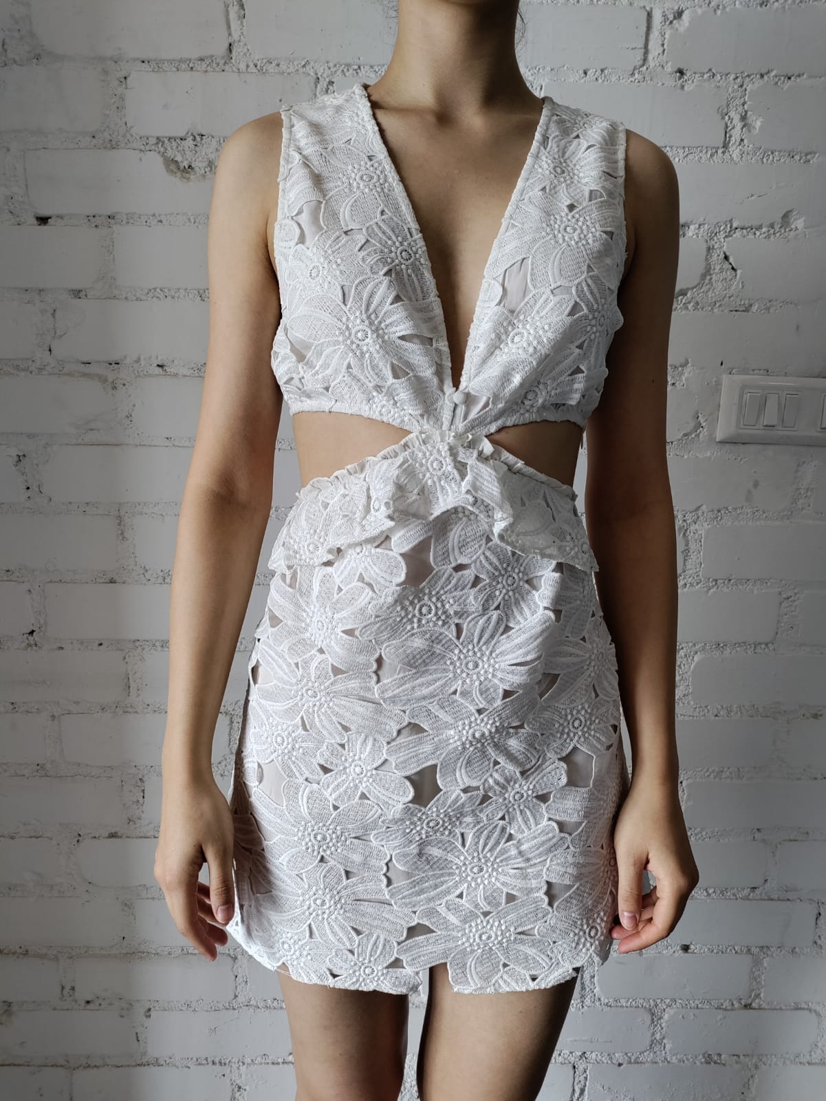 Rococo Sand | Leiko Short Dress | White