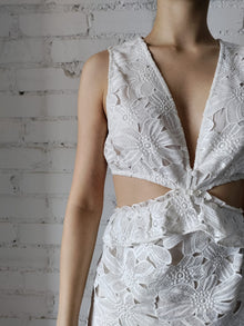 Rococo Sand | Leiko Short Dress | White