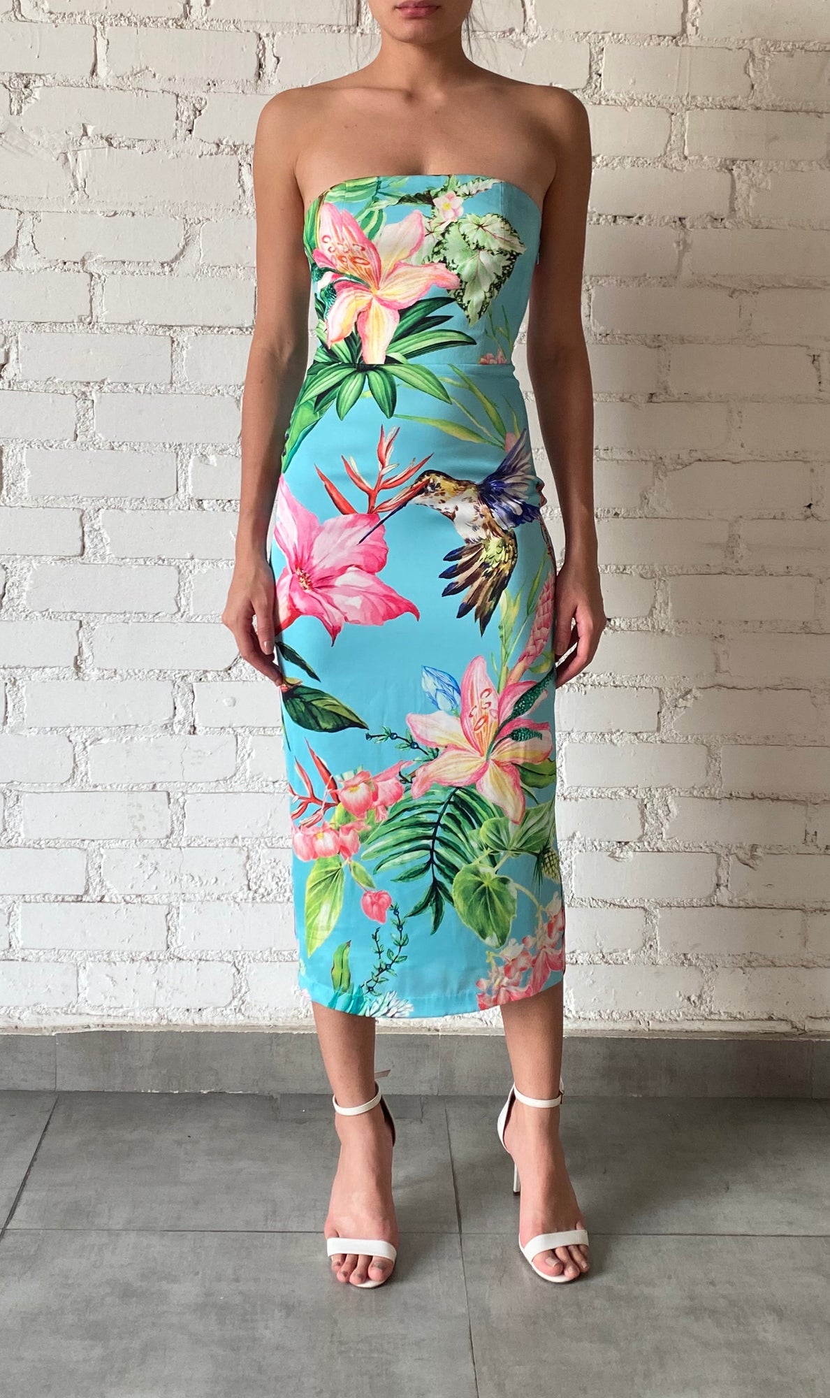Rococo Sand | Loiss Midi Dress | Turquoise