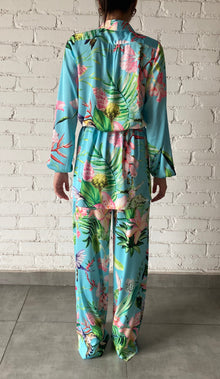 Loiss V-Neck Collared Wrap Short Dress | Turquoise