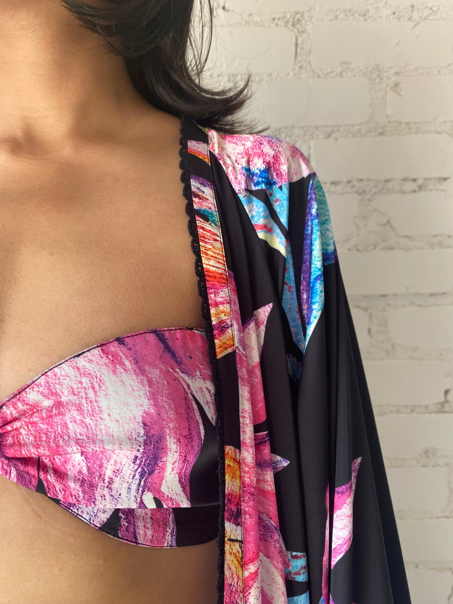 Margo Cape | Black/Multi