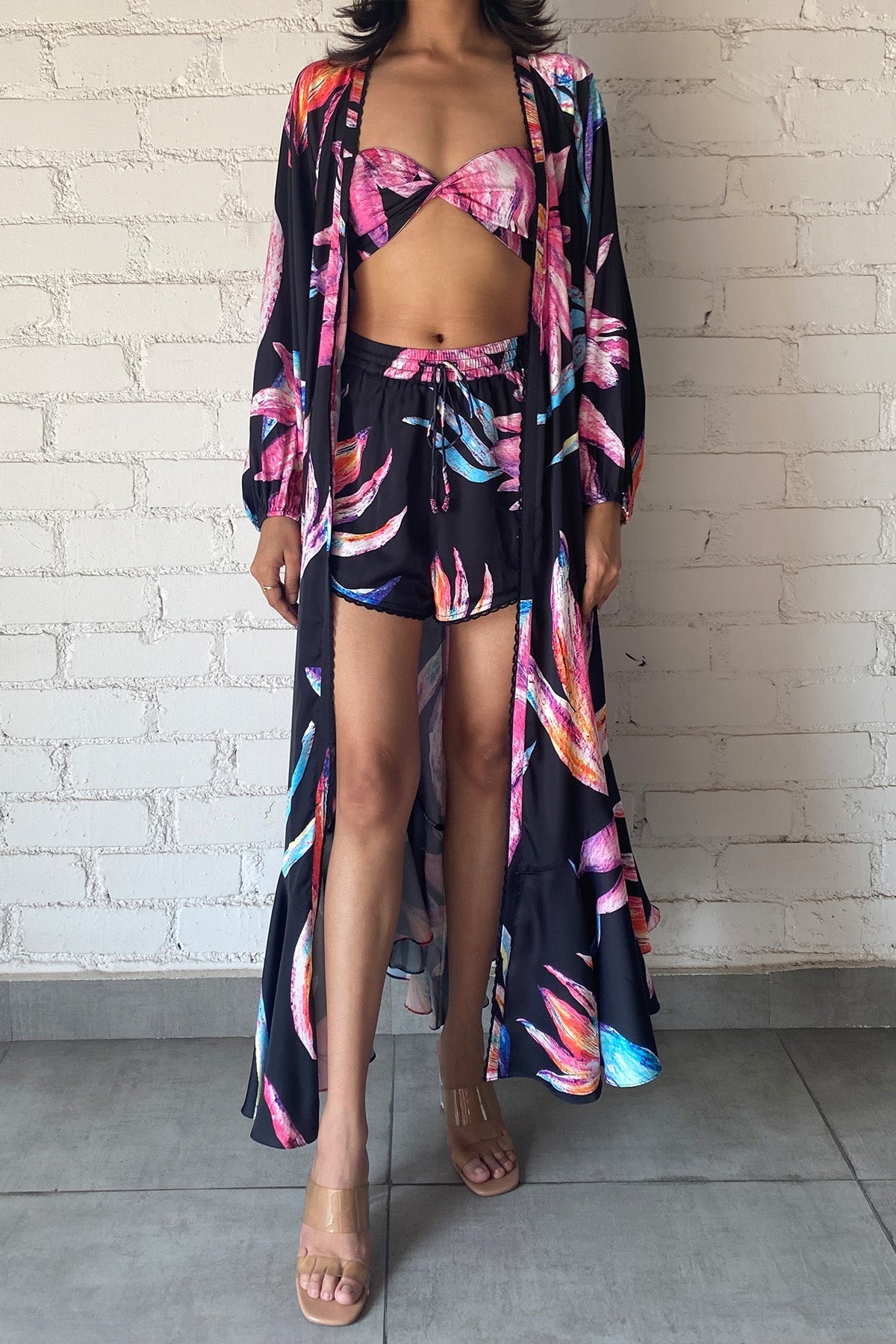 Margo Cape | Black/Multi