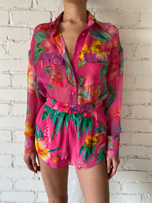 Rococo Sand | Megan Floral Shorts | Pink