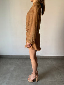 Rococo Sand | Dream Short Dress | Tan