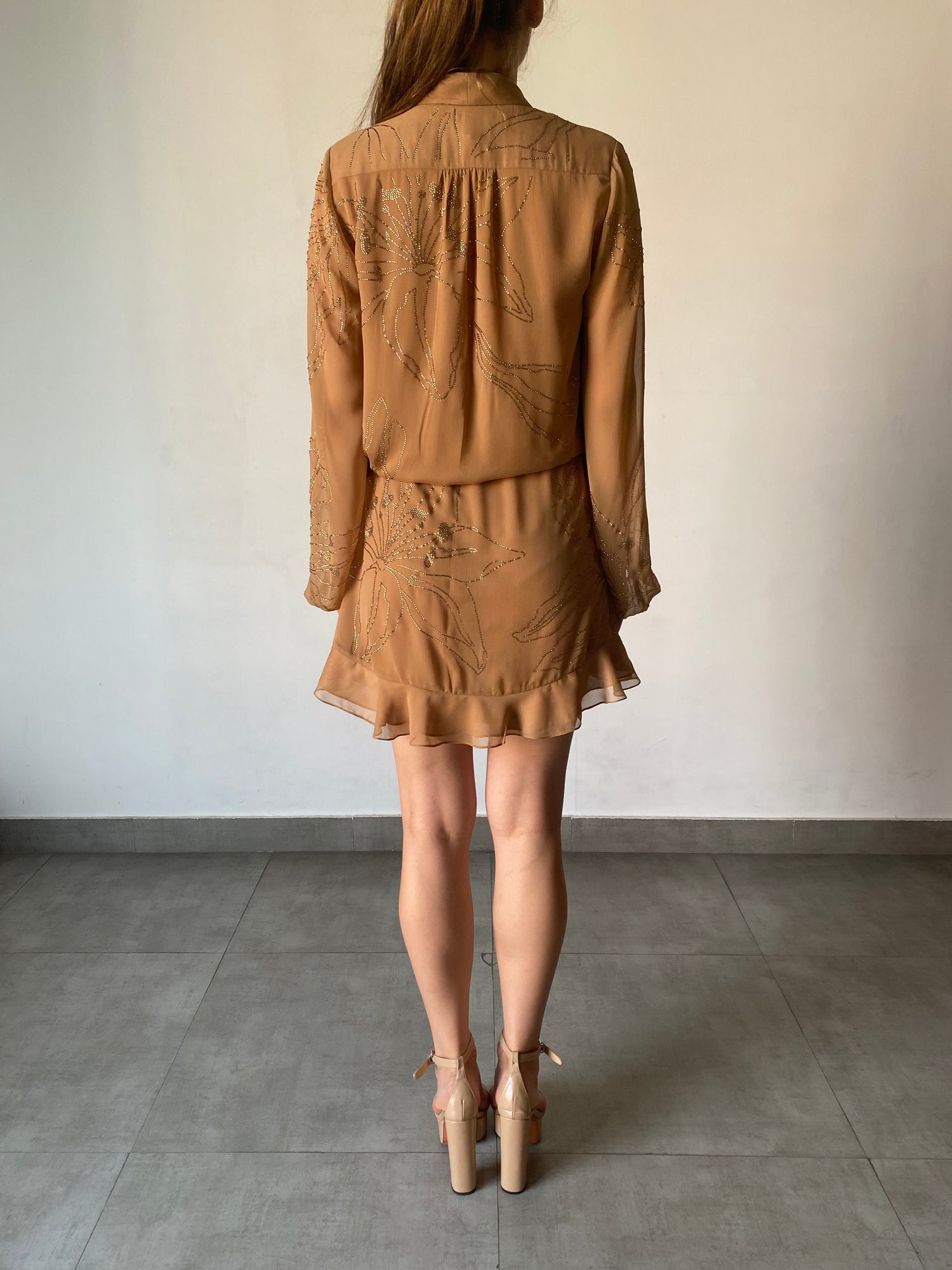 Rococo Sand | Dream Short Dress | Tan