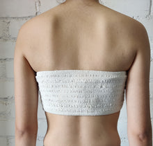 Rococo Sand | Moss Bandeau Top | White