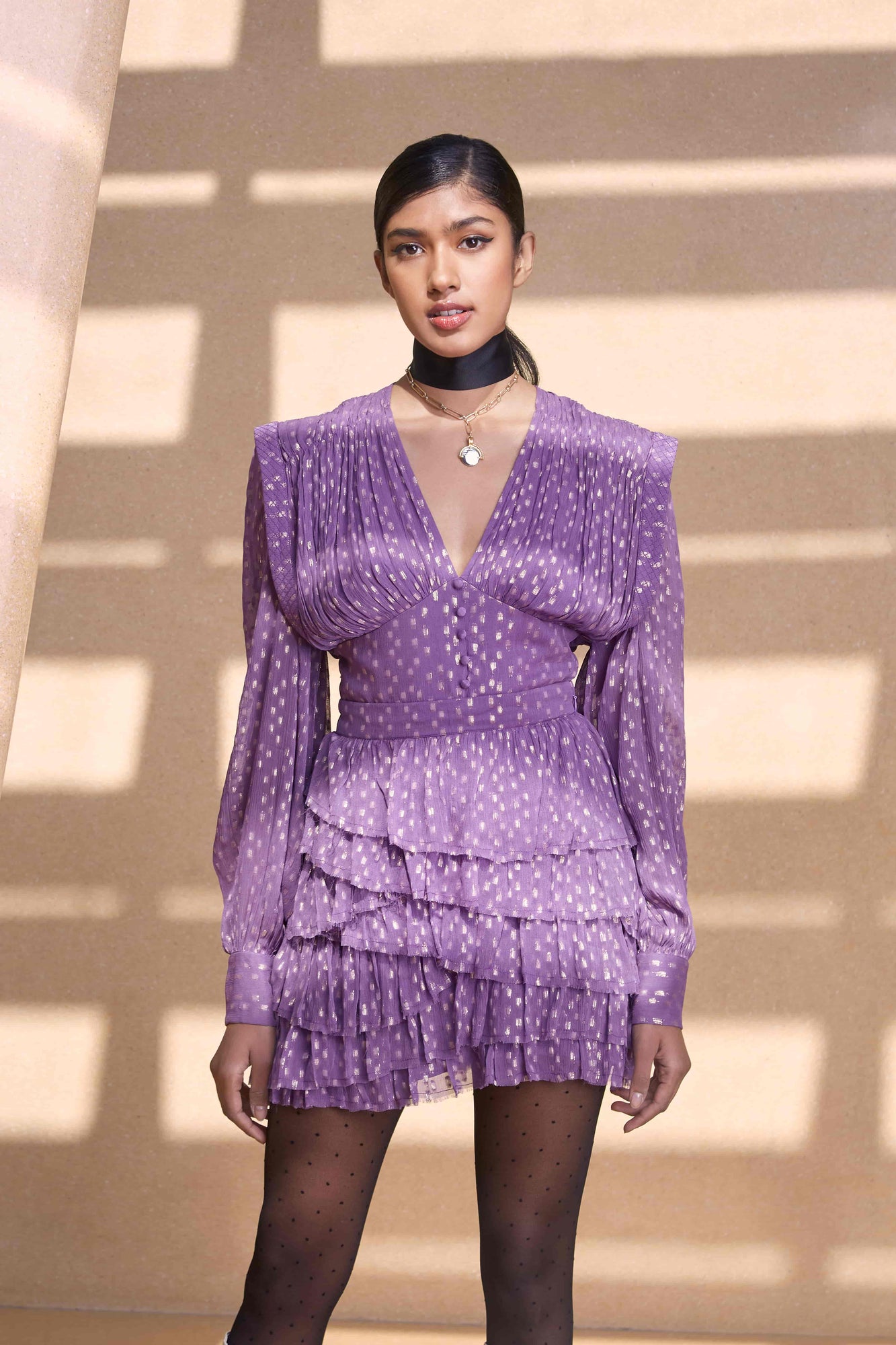 Rococo Sand | Nott Short Skirt | Purple